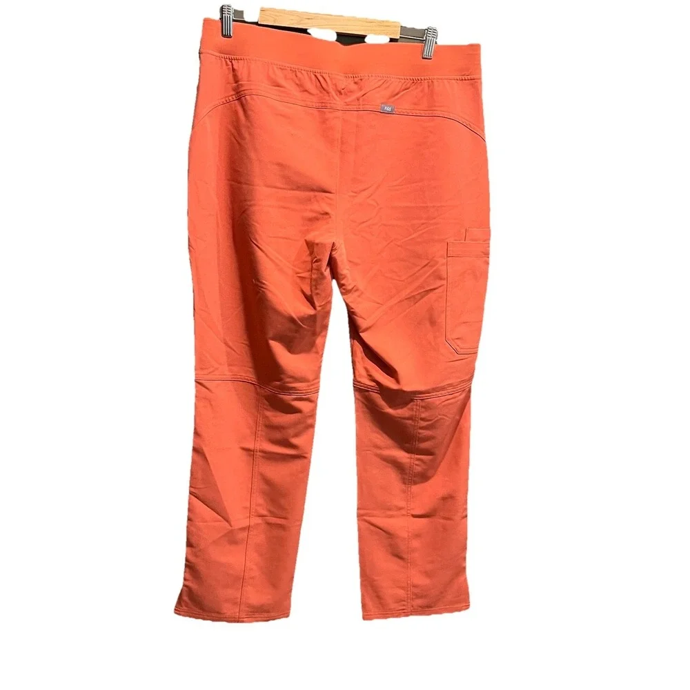 FIGS‎ Technical Collection Coral Red Kade Cargo Women's Scrubs Pants Size XL